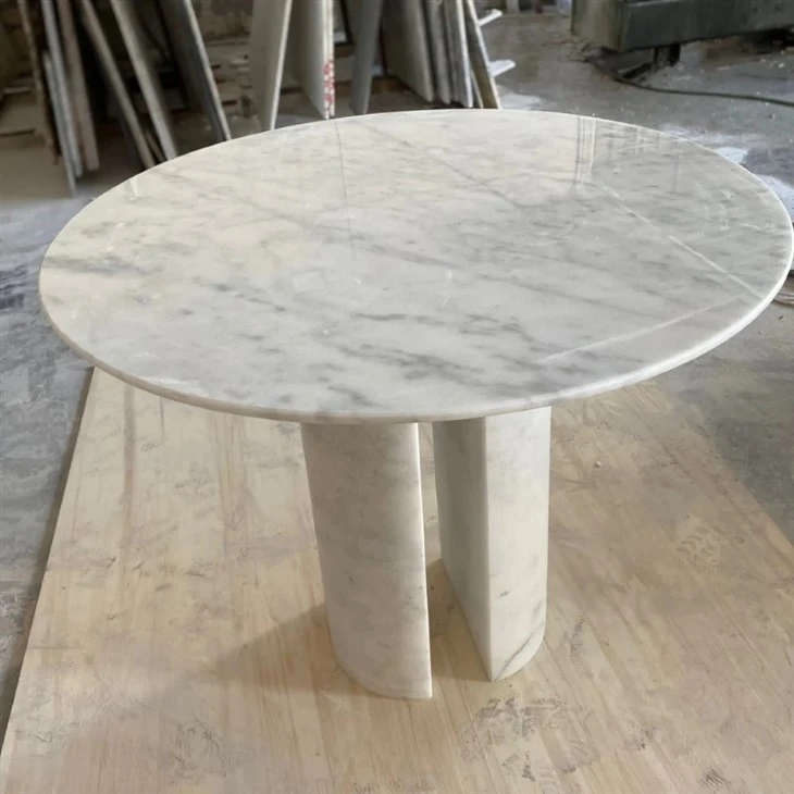 Cararra Marble Side Table